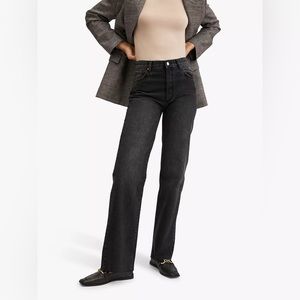 Mango Nora Jeans Black Wide Leg